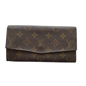 Louis Vuitton Classic Brown Monogram Wallet w COA